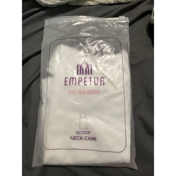 NWT Empetua Shapermint Scoop Neck Cami Size White Shapewear Adjustable - Picture 5 of 6